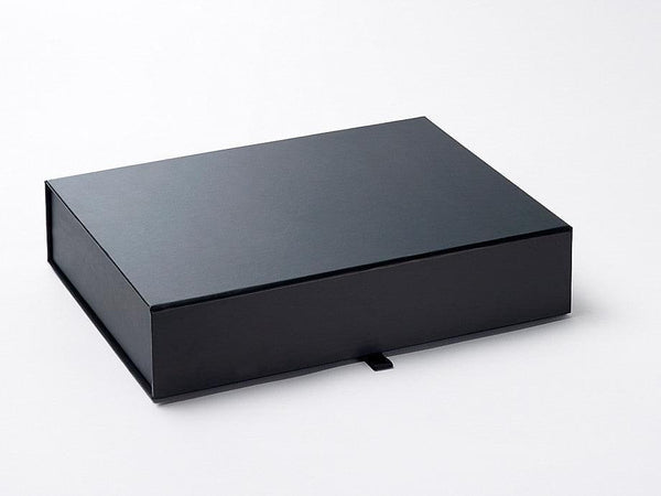 A4 Shallow Black Luxury Gift box with magnetic closure (Pack of 12)