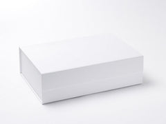 A4 Deep White Luxury Gift box with magnetic closure (Pack of 12)