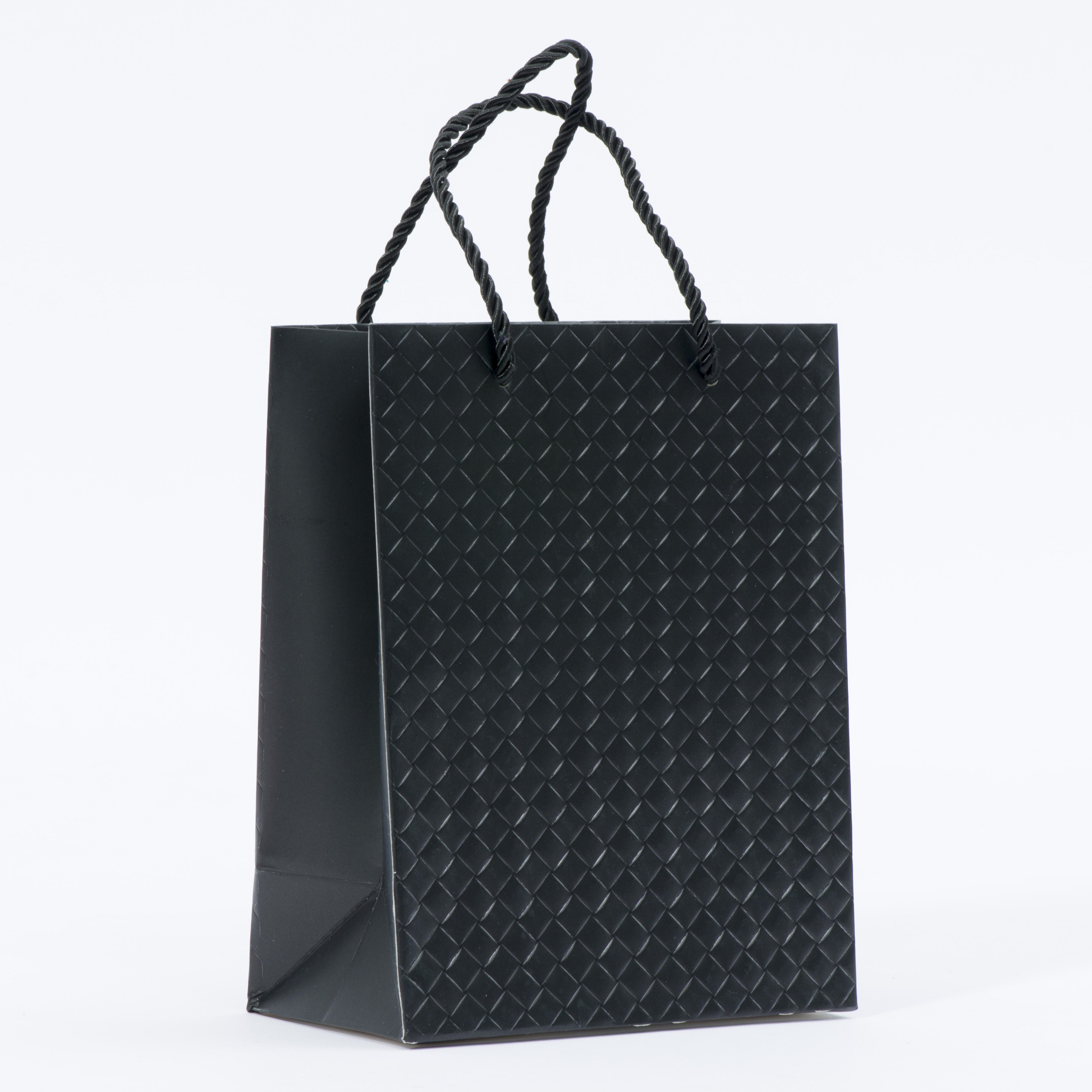 Lady Brigitte Large Black Gift Bag, Pack 40