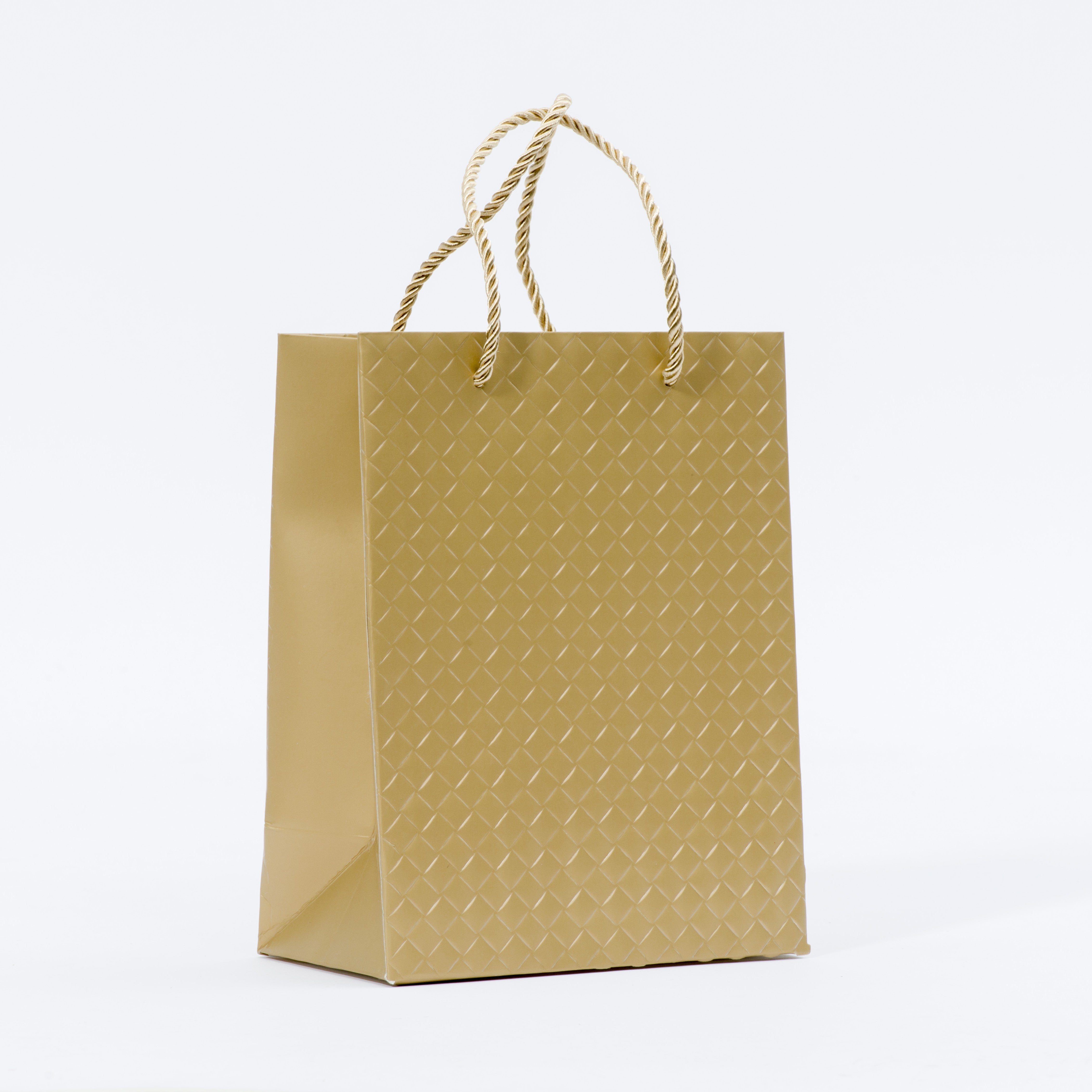 Lady Brigitte Large Gold Gift Bag, Pack 40