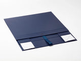 A3 Shallow Navy Luxury Gift box with magnetic closure, and choice of ribbon (Pack of 12)