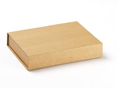A4 Shallow Natural Kraft Luxury Gift box with magnetic closure (Pack of 12)