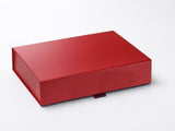 A4 Shallow Pearlescent Red Luxury Gift box with magnetic closure (Pack of 12)