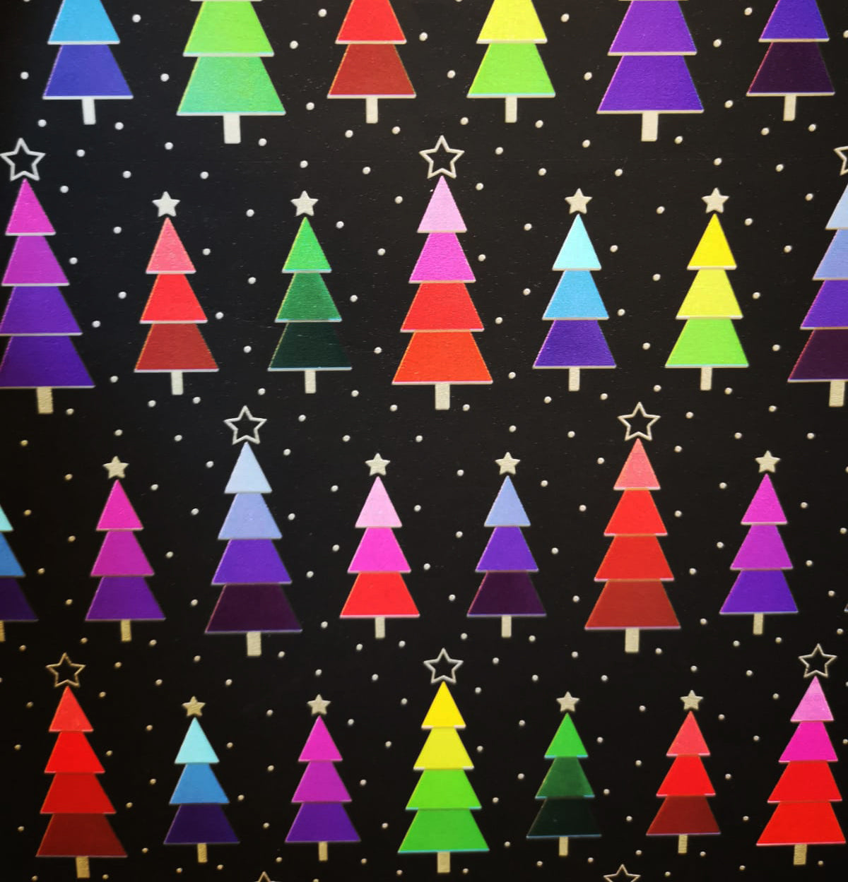 Colourific Christmas Black Counter Roll
