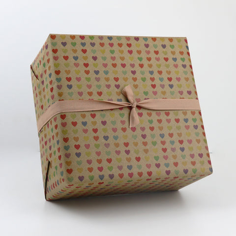 Eco-friendly Love Hearts Giftwrap Counter Roll
