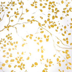 Forest Art Gold on White Counter Roll