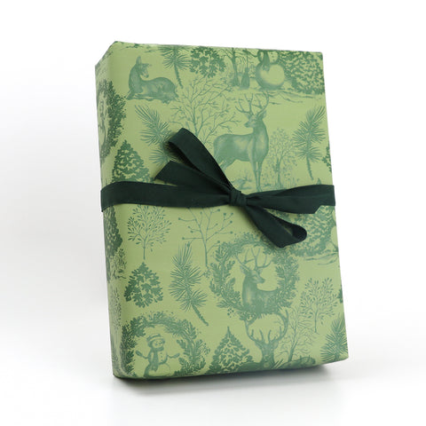 Forest Christmas Sage Green Counter Roll
