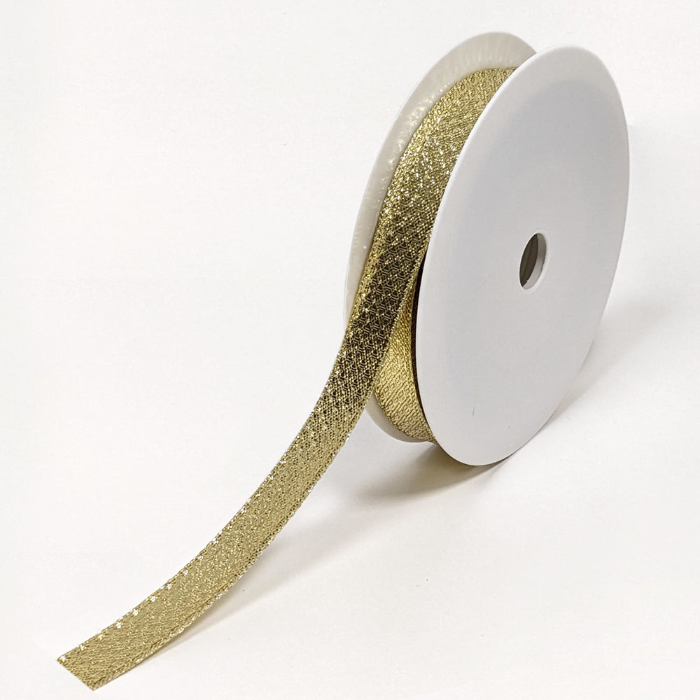Sparkie Gold Soft Woven Ribbon (15mm x 25m)