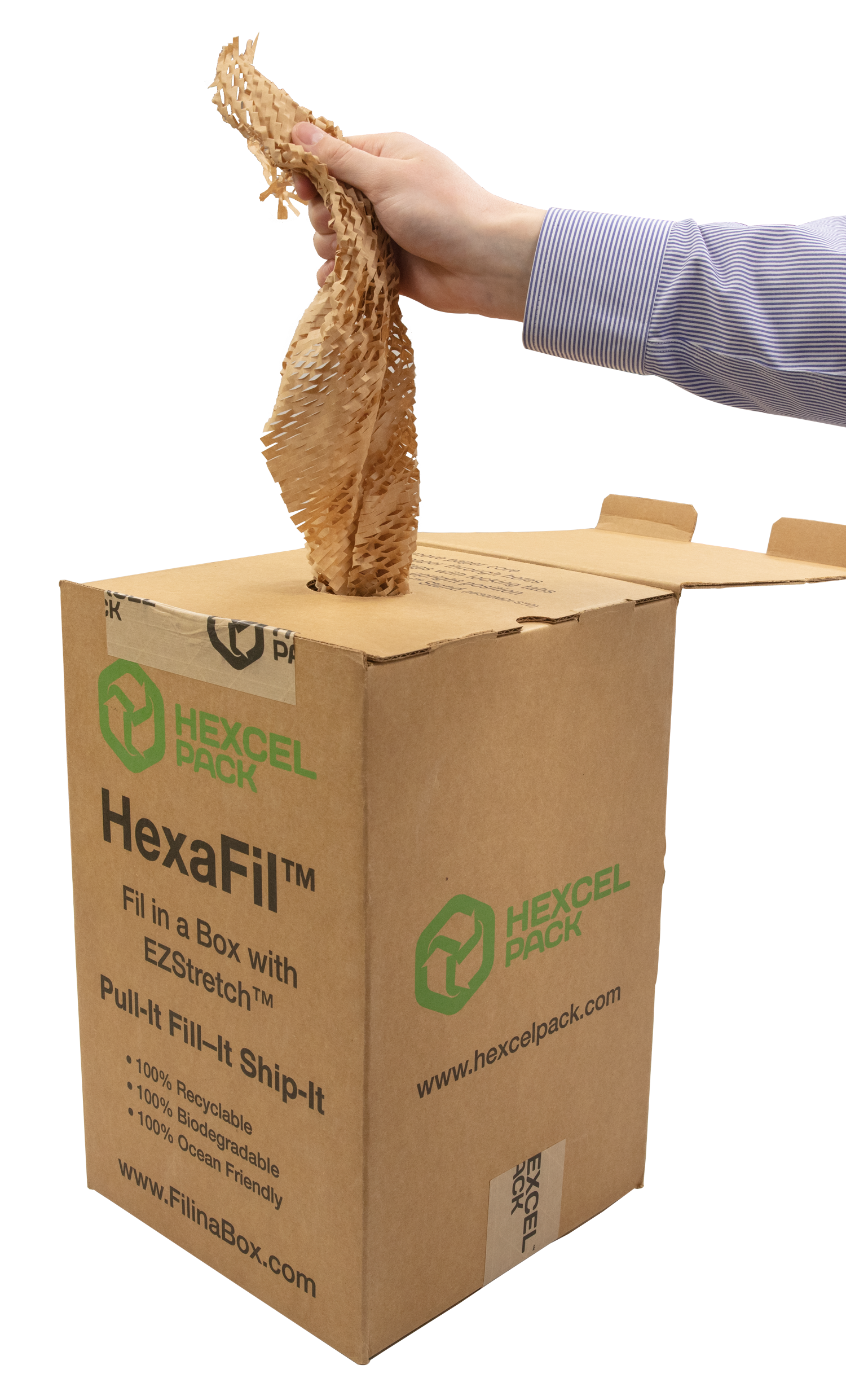 Must Fill Box HexaFil Hexcelpack - Portable Void-fill box – Kudos Creative