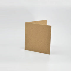 Square Kraft Gift Tags (pack 50) Unstrung plain tag