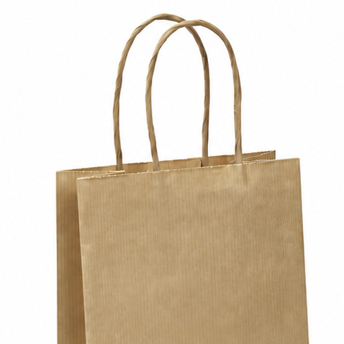 Kraft Paper Carrier Bag, 150mm width x 80mm gusset x 395mm height - Bottle (Box 300)