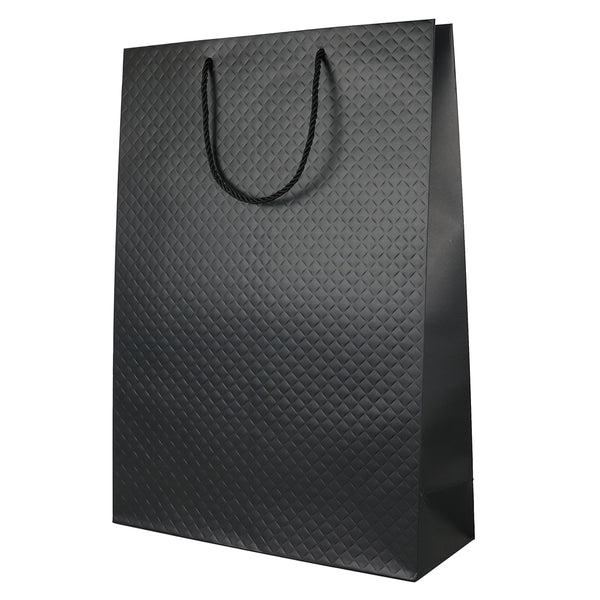 Lady Brigitte Large Black Gift Bag, Pack 40