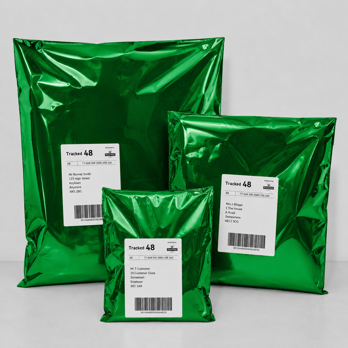 Lightweight Mailing Bag - Peel & Seal closure (Pack of 25) - Green