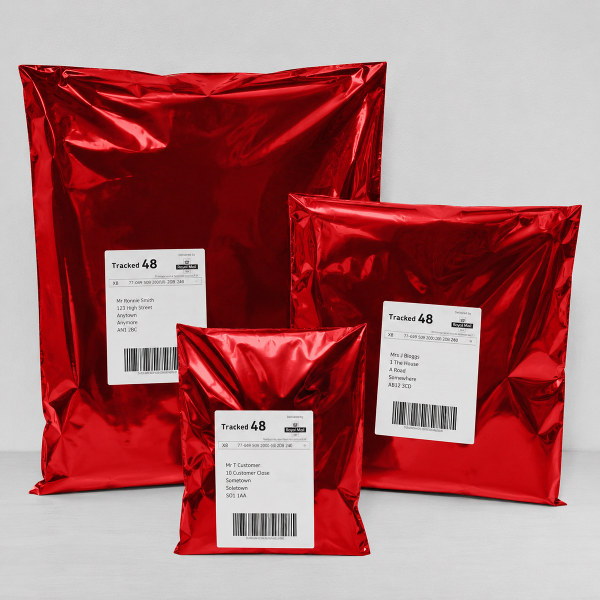 Lightweight Mailing Bag - Peel & Seal closure (Pack of 25) - Red
