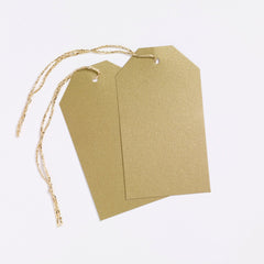 Luggage Pearl Gold Gift Tags (50)