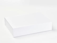 A3 Shallow White Luxury Gift box with magnetic closure (Pack of 12)
