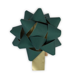 Recycled Bows - Green/Gold (Pack 50) Large
