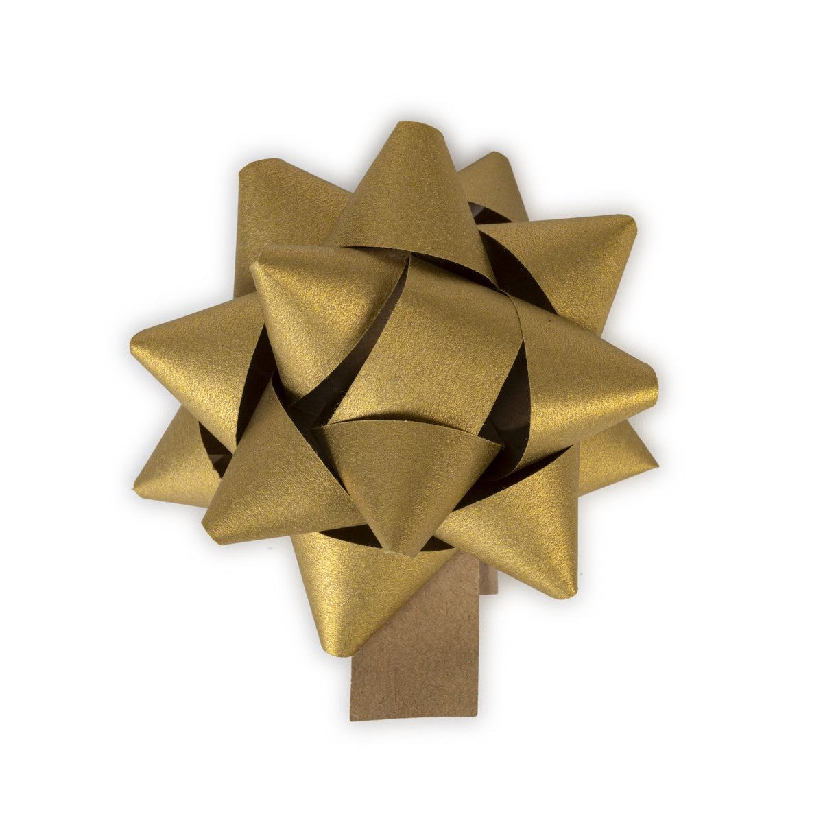 Recycled Bows - Gold/Kraft (Pack 50) Large