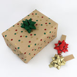 Bow Bag Seals - Kraft Gold (Pack of 60)