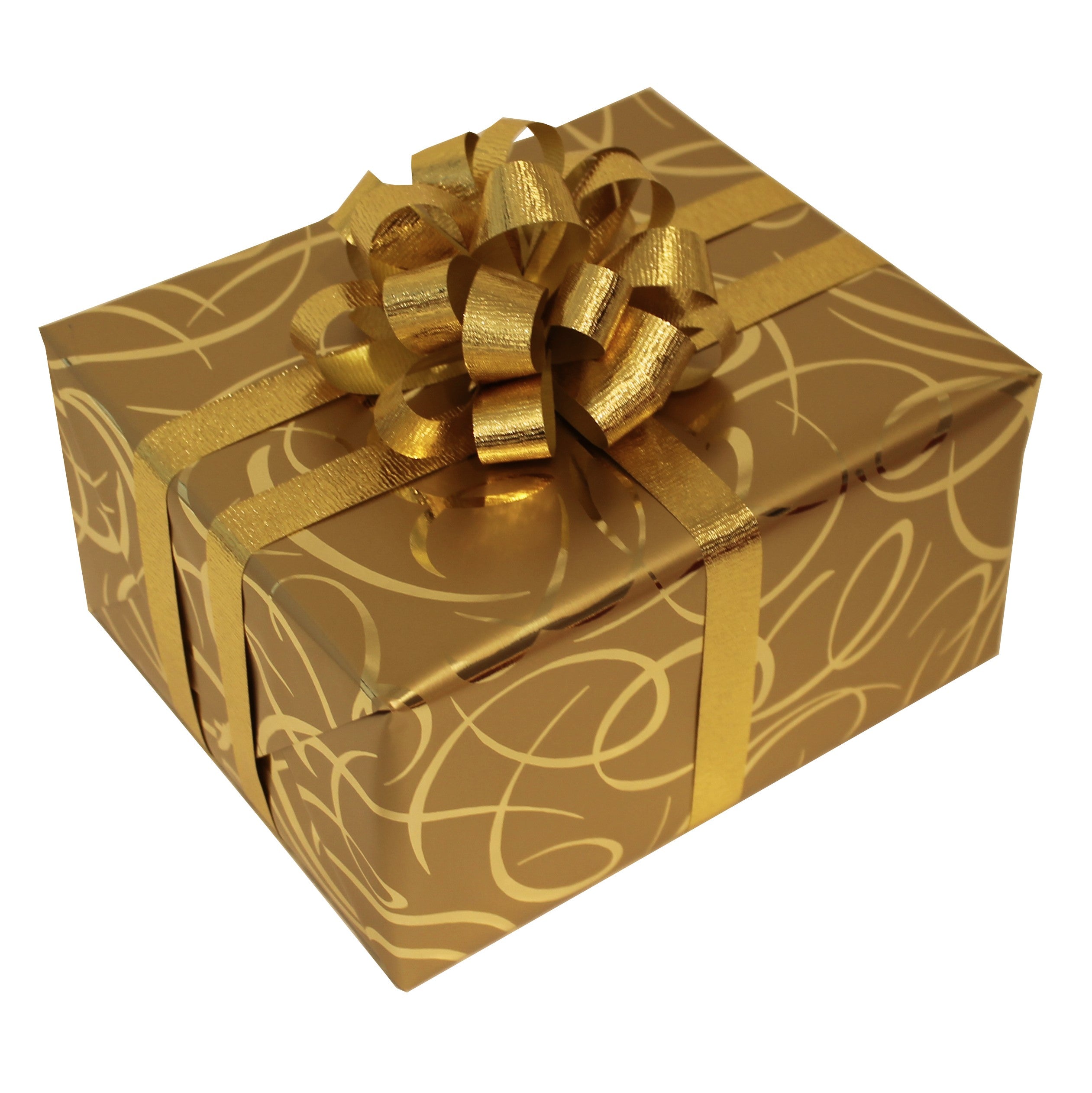 Gift Wrap Sheets - Scrumptious Swirl Gold (Pack of 25 sheets)