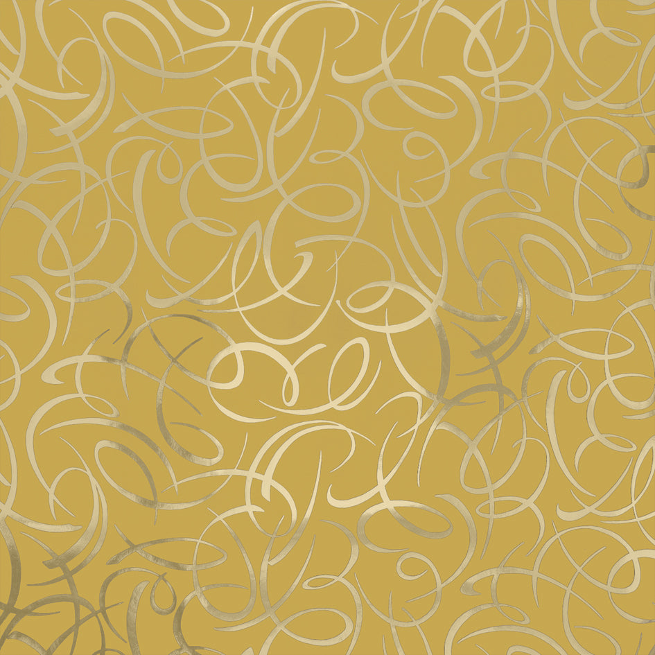 Gift Wrap Sheets - Scrumptious Swirl Gold (Pack of 25 sheets)