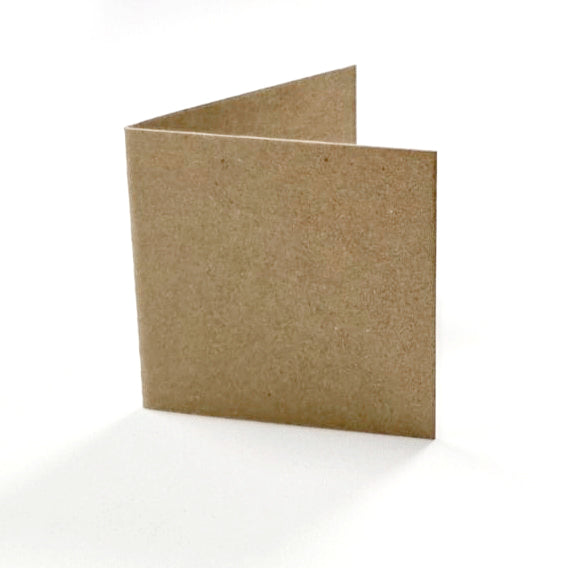 Square Kraft Gift Tags (pack 50) Unstrung plain tag