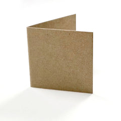 Square Kraft Gift Tags (pack 50) Unstrung plain tag