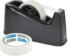 Heavy-duty Desktop Tape Dispenser with 2 rolls of tape