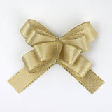 Woven Stick-on Bow - Gold (Pack 40)