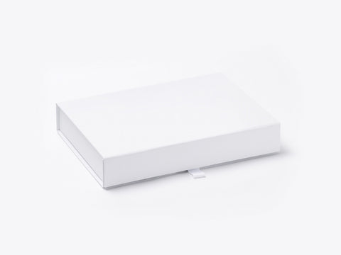 A6 Shallow White Luxury Gift box with magnetic closure (Pack of 12)