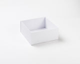 Medium White Luxury Gift box tray and lid (Pack of 12)