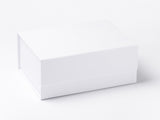 A5 Deep White Luxury Gift box with magnetic closure (Pack of 12)