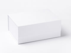 A5 Deep White Luxury Gift box with magnetic closure (Pack of 12)