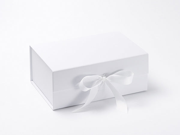 A6 Shallow White Magnetic Gift Box