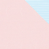 Spot Stripe PinkBlue Double-sided Counter Roll