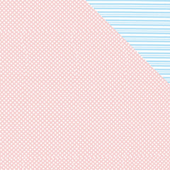 Spot Stripe PinkBlue Double-sided Counter Roll