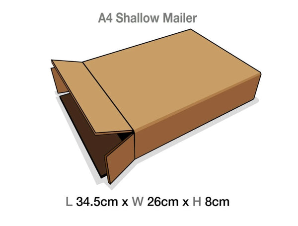 Brown Mailing Cartons to suit A4 Shallow Luxury Gift boxes