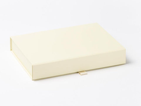 A5 Shallow Ivory Luxury Gift box with magnetic closure (Pack of 12)