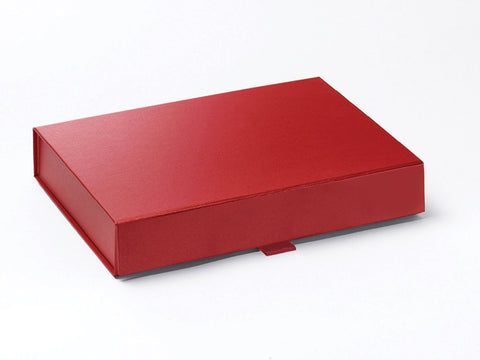 A5 Shallow Pearlescent Red Luxury Gift box with magnetic closure (Pack of 12)