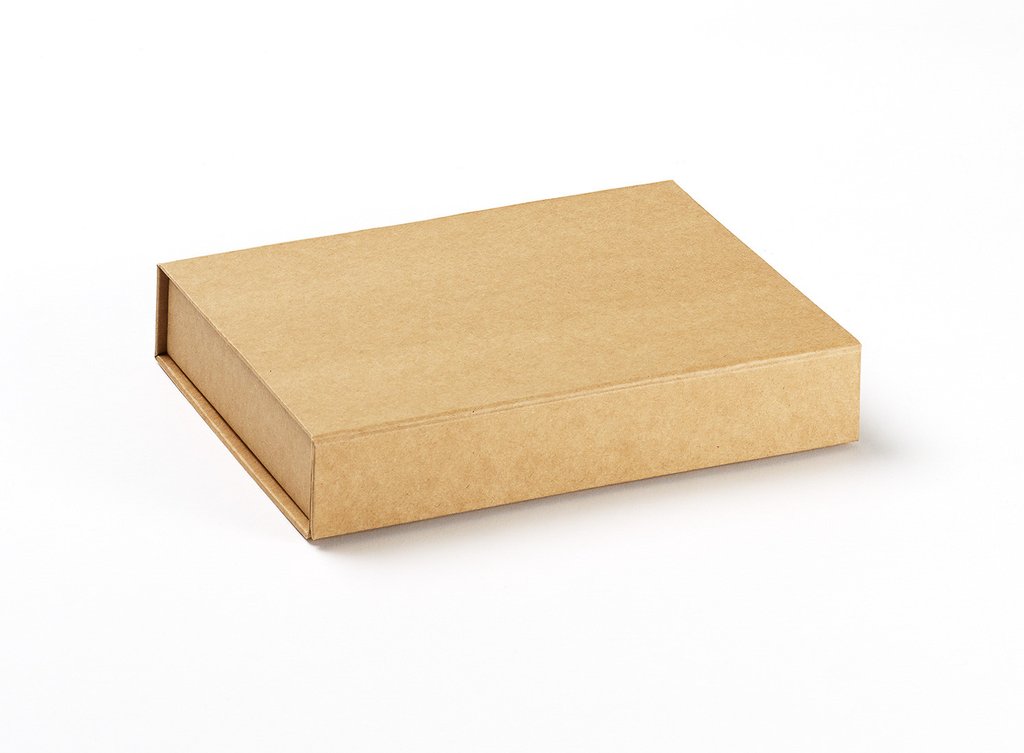 A6 Shallow Natural Kraft Luxury Gift box with magnetic closure (Pack of 12)