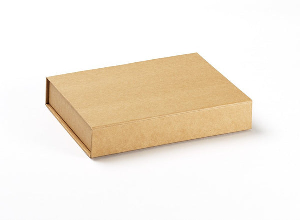 A6 Shallow Natural Kraft Luxury Gift box with magnetic closure (Pack of 12)