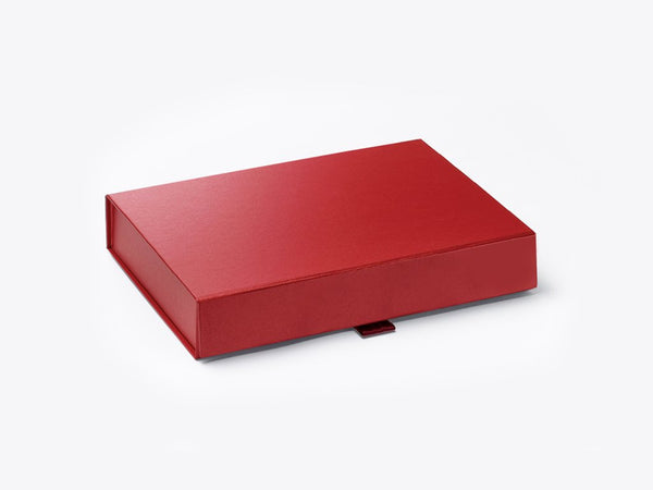 A6 Shallow Pearlescent Red Luxury Gift box with magnetic closure (Pack of 12)