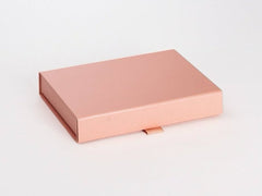 A6 Shallow Pearlescent Rose Gold Luxury Gift box with magnetic closure (Pack of 12)
