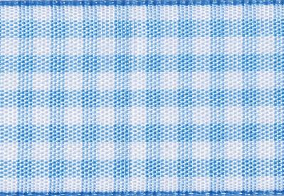 Blue Gingham Ribbon cut to 80CM (24 pieces)