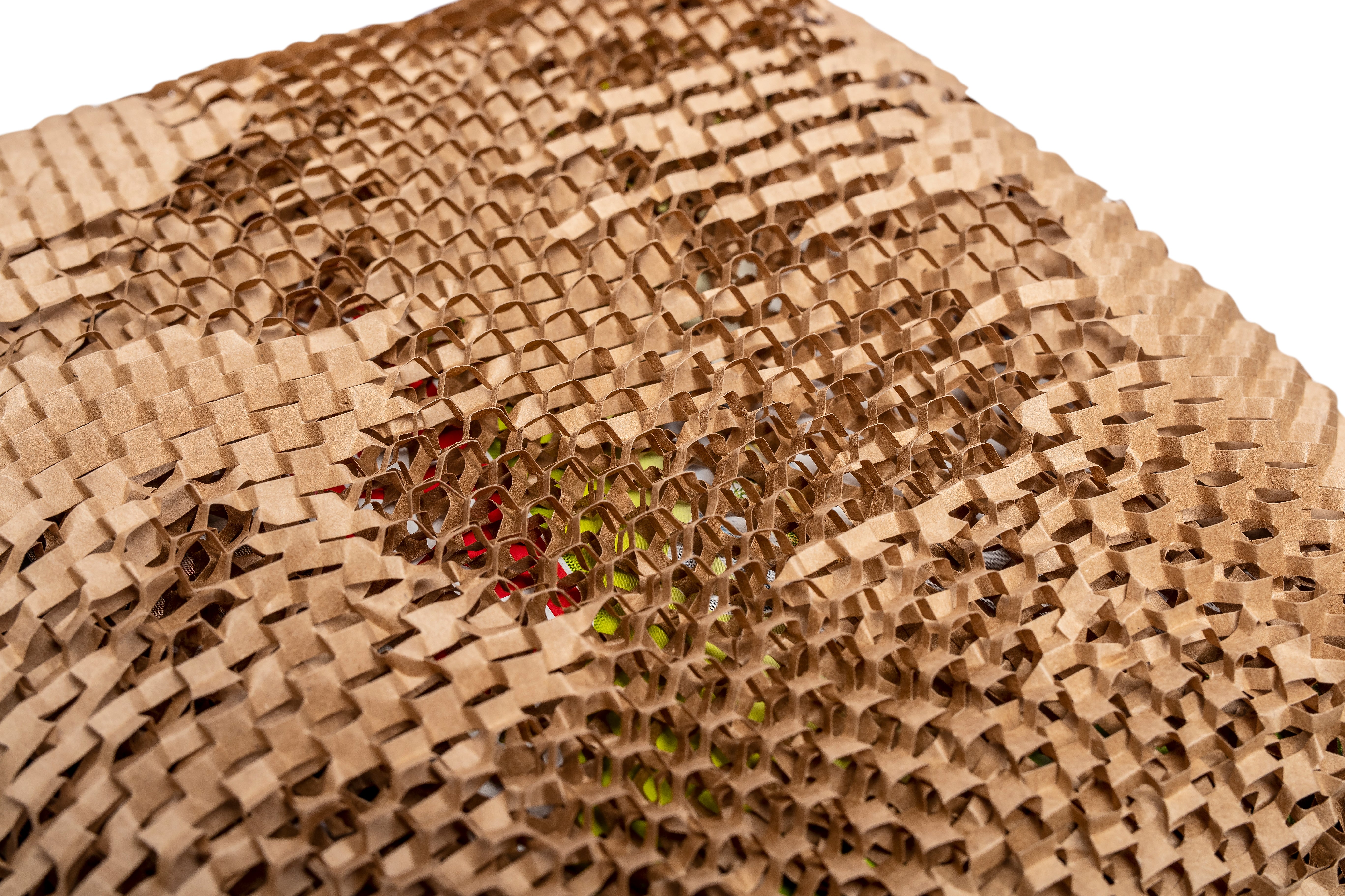 Honeycomb Packing Paper Wrap 15"X131u2032 Sustainable Alternative To Bubble /Wrap For Moving Shipping Packing Roll With 20 Fragile Sticker