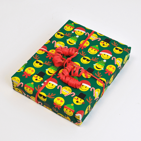 Emoji in Green Christmas Novelty Counter Roll