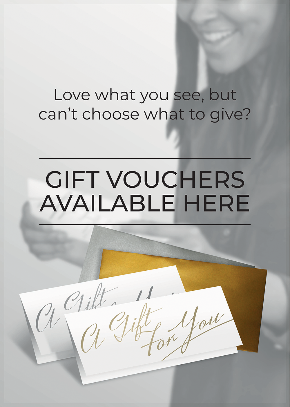 Gift Voucher Card and Envelope - Gold (Pack of 25)
