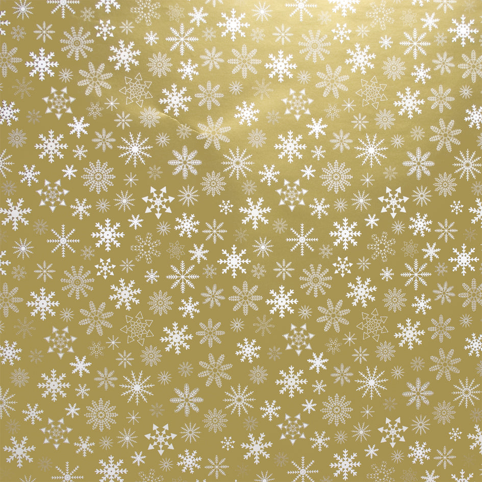 Gold Snowflakes Counter Roll