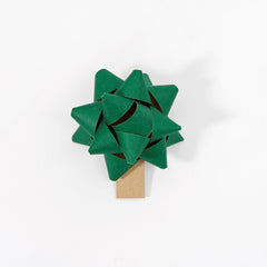 Recycled Bows - Green (Pack 50) Single sided