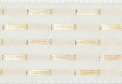 Ivory Gold Dash Ribbon cut to 80CM (24 pieces)